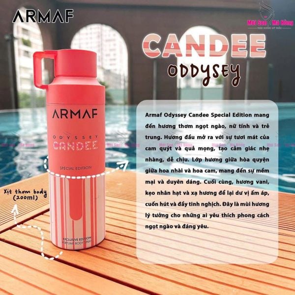 Xịt Thơm Toàn Thân Armaf Odyssey Candee Special Edition Perfume Body Spray 200ml