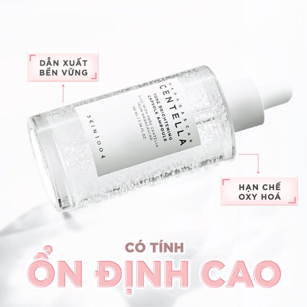 Tinh chất dưỡng sáng da chuyên sâu Skin1004 Madagascar Centella Tone Brightening Capsule Ampoule 50ml