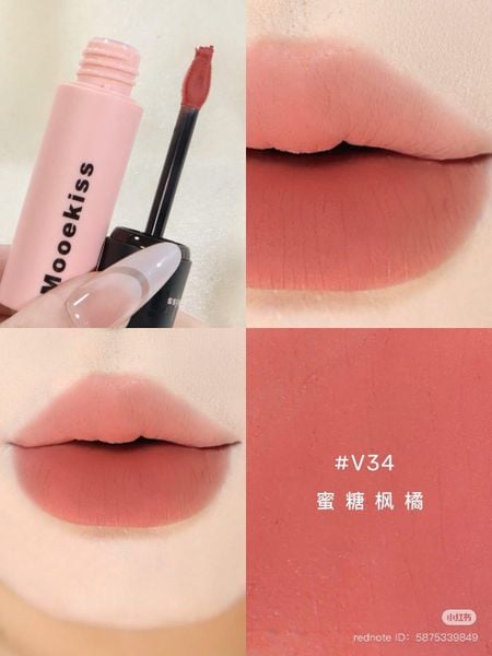 Son Môi Mooekiss Chất Nhung Bùn Lì Dưỡng Ẩm Mềm Mịn Lâu Trôi