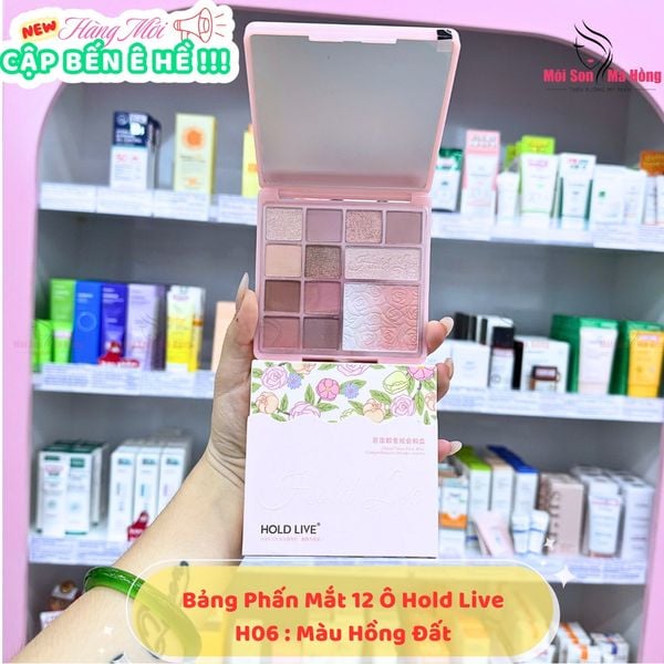 Bảng Phấn Mắt Má Hồng Highlight HOLD LIVE Florist Color Pink Mist 12 Ô #H01 #H06