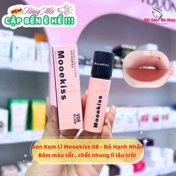 Son Môi Mooekiss Chất Nhung Bùn Lì Dưỡng Ẩm Mềm Mịn Lâu Trôi