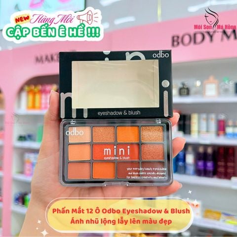 (OD1045) Phấn Mắt + Má Hồng 2 Tầng Odbo Mini Eyeshadow & Blush #02