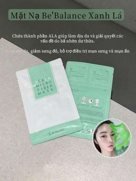 Mặt Nạ Dưỡng Da 3 Bước Be Balance Micro Fiber Mask 30g (1 miếng)