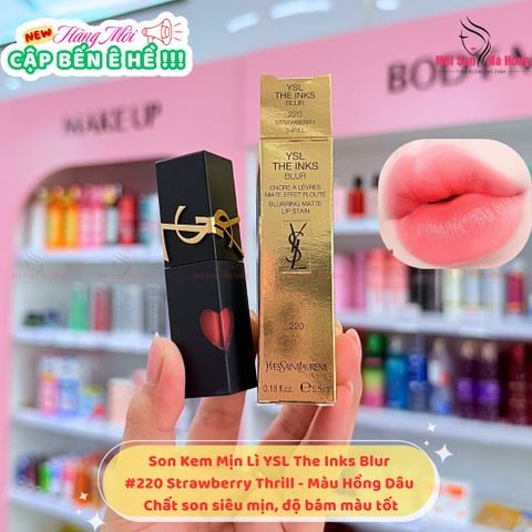 Son High End YSL The Inks Blurring Matte Lip Stain 5.5ml #220 Strawberry Thrill