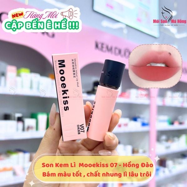 Son Môi Mooekiss Chất Nhung Bùn Lì Dưỡng Ẩm Mềm Mịn Lâu Trôi