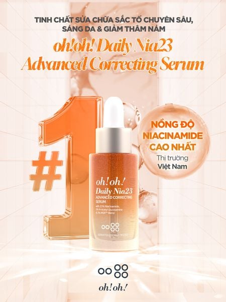 Tinh Chất Dưỡng Sáng Da, Mờ Thâm oh!oh! Daily Nia23 Advanced Correcting Serum 30ml