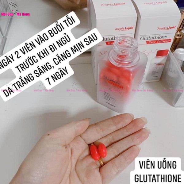 Viên Uống Dưỡng Trắng Angel's Liquid Glutathione Oneday Collagen 72 Viên