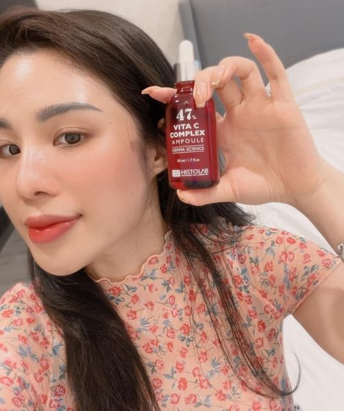 Tinh Chất Dưỡng Trắng Mờ Thâm Nám Histolab 47% Vita C Complex Ampoule Derma Science 50ml