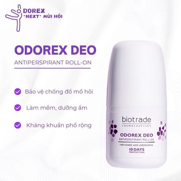 Lăn Khử Mùi Biotrade Odorex Deo Antiperspirant Roll-On - 20mL