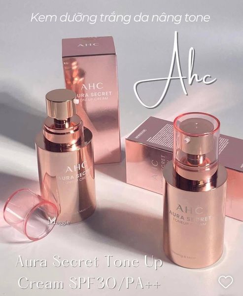 Kem Dưỡng Trắng Da, Nâng Tone Tự Nhiên AHC Aura Secret Tone Up Cream SPF30 PA++ 50g