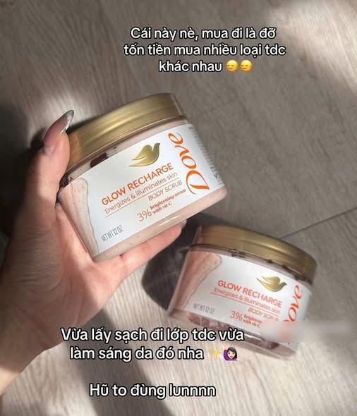 Tẩy Tế Bào Chết Dưỡng Da Trắng Sáng Dove Glow Recharge 3% Brightening Serum With Vitamin C