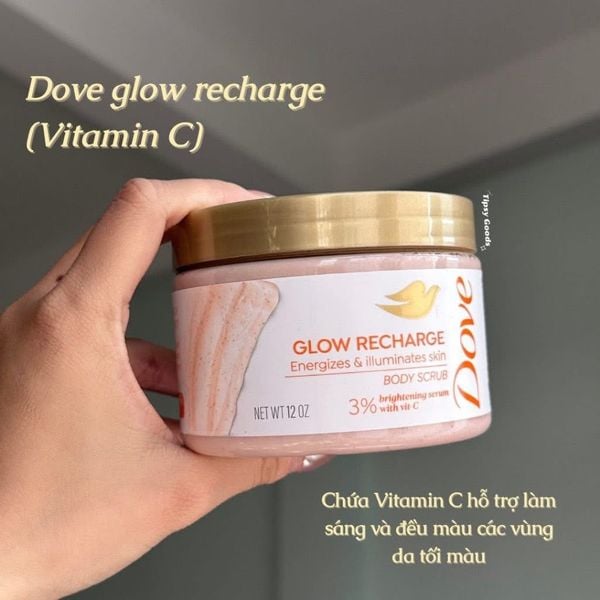 Tẩy Tế Bào Chết Dưỡng Da Trắng Sáng Dove Glow Recharge 3% Brightening Serum With Vitamin C