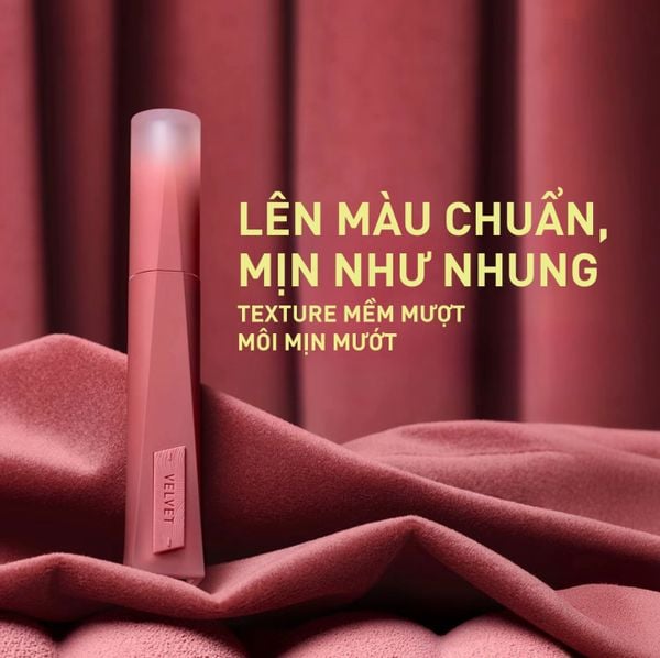Son Kem Lì 3CE Nhung Lì Velvet Lip Tint Plush 4g