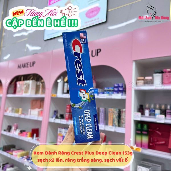 Kem Đánh Răng Crest trắng răng hiệu quả, Tác Động Sạch Sâu 153g Complete Whitening + Deep Clean