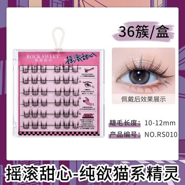 ROCK SWEET Mi Giả Sẵn Keo 6 Hàng