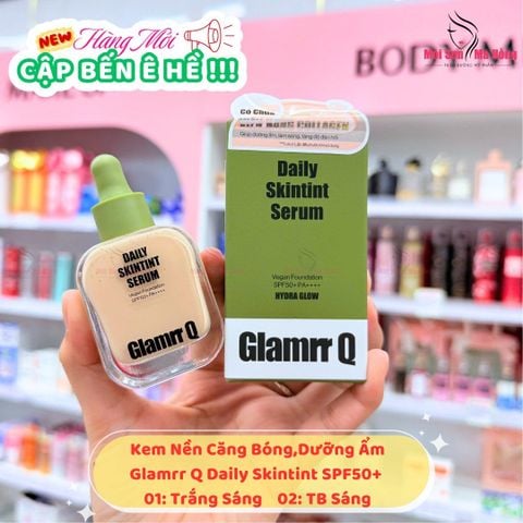 GLAMRR Q Kem Nền Daily Skintint Serum Vegan Foundation 30ml