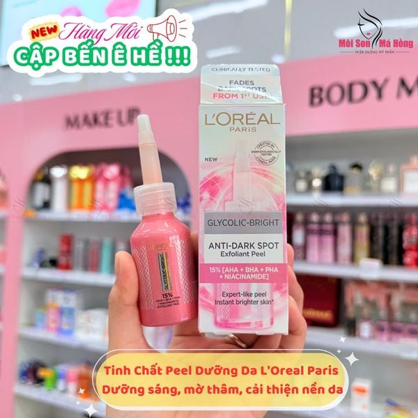 Dưỡng Chất Peel Da L'Oreal Paris Glycolic Bright Anti Dark Spot Exfoliant Peel 25mL