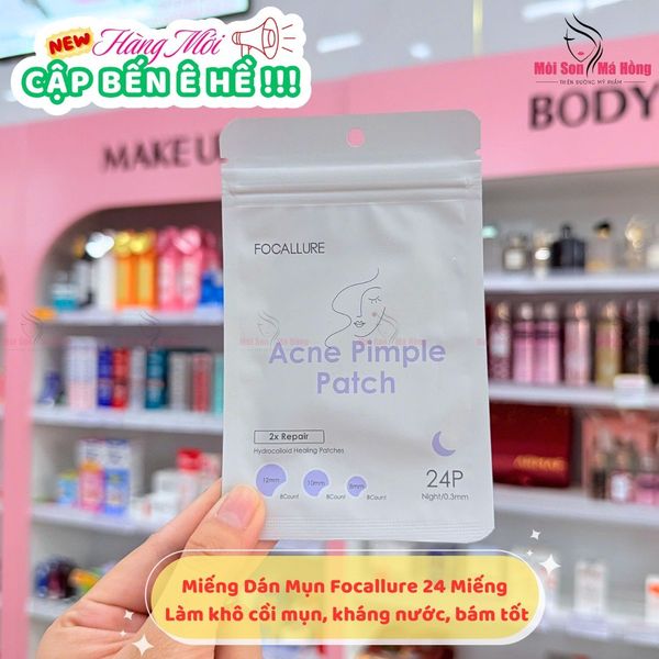 FOCALLURE Miếng dán mụn, tái tạo da Acne Pimple Patch 2g FA186 ( BAN ĐÊM, MÀU TÍM  02)