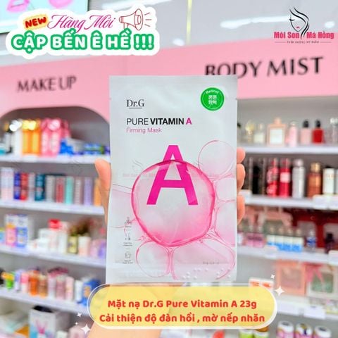Mặt nạ Dr.G Pure Vitamin A Firming Mask (hồng)