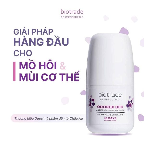 Lăn Khử Mùi Biotrade Odorex Deo Antiperspirant Roll-On - 20mL