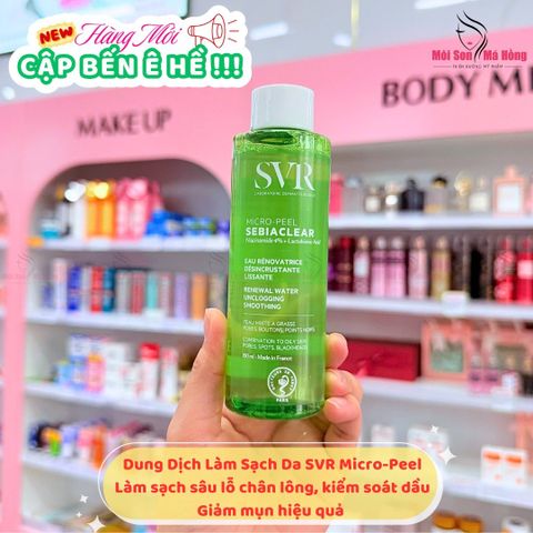 Nước Hoa Hồng SVR Sebiaclear Micro Peel Giảm Mụn 150ml