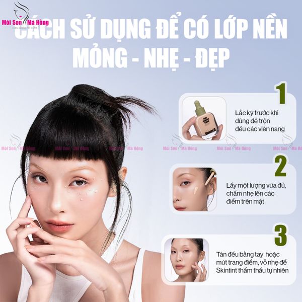 GLAMRR Q Kem Nền Daily Skintint Serum Vegan Foundation 30ml