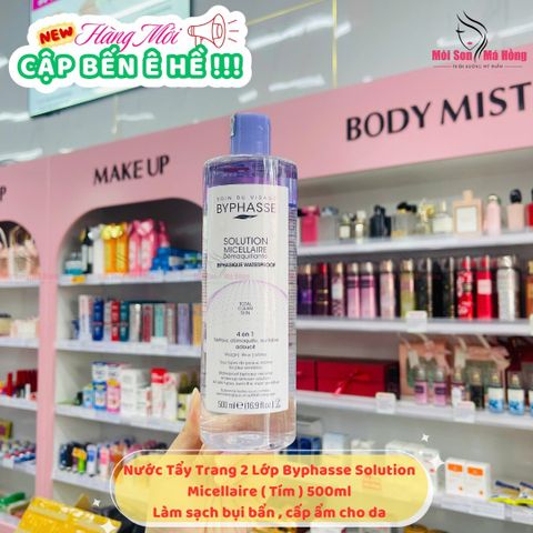Nước Tẩy Trang 2 Lớp Byphasse Solution Micellaire (Tím) 500ml