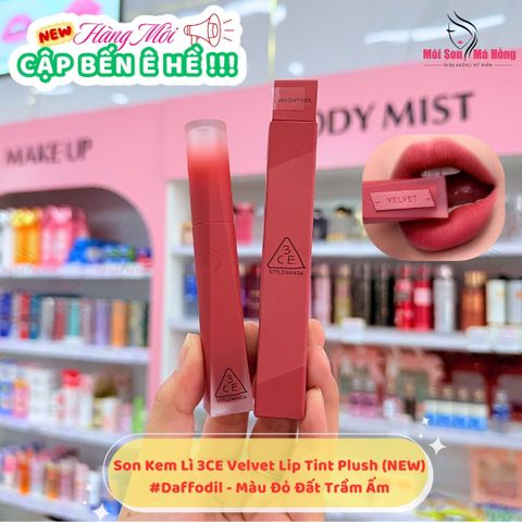 NEW Son Kem Lì 3CE Nhung Lì Velvet Lip Tint Plush 4g