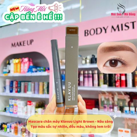 Chuốt lông mày Klavuu Urban Pearlsation Easy Touch Browcara - Nâu sáng