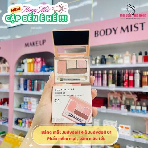 Bảng mắt Judydoll 4 ô kèm bắt sáng JudydoLL Under Eyeshadow Palette 3.2g