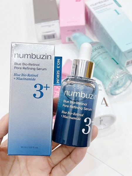 Tinh Chất Thu Nhỏ Lỗ Chân Lông NUMBUZIN No.3 Blue Bio-Retinol Pore Refining Serum