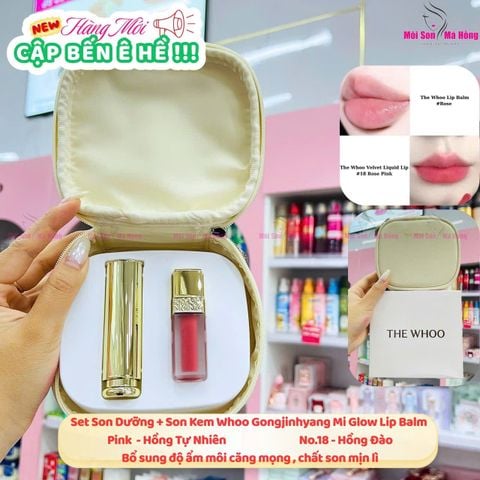 Full Set Son Dưỡng Whoo Đông Y Hoàng Cung Cấp Ẩm Giảm Thâm Nứt Môi Glow Lip Balm