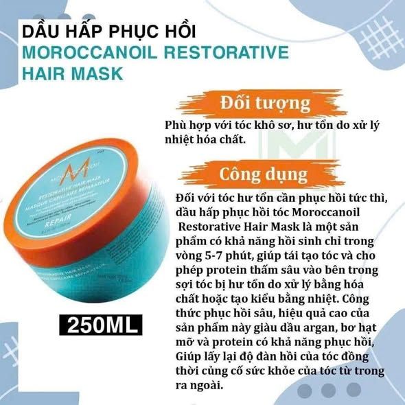 Set dưỡng phục hồi tóc Moroccanoil mini
