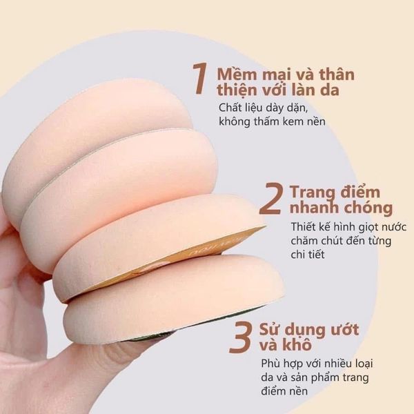 Lẻ 1 mút Amortals Powder Puff Combination