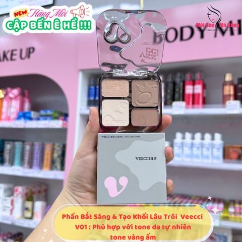 Phấn Bắt Sáng & Tạo Khối Lâu Trôi 2in1 Veecci Shading Matte Highlights 8g
