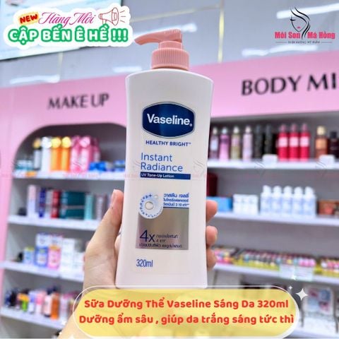 Sữa Dưỡng Thể Vaseline Sáng Da Tức Thì 320ml Healthy Bright Instant Radiance UV Tone-Up Lotion