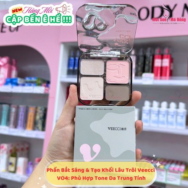 Phấn Bắt Sáng & Tạo Khối Lâu Trôi 2in1 Veecci Shading Matte Highlights 8g