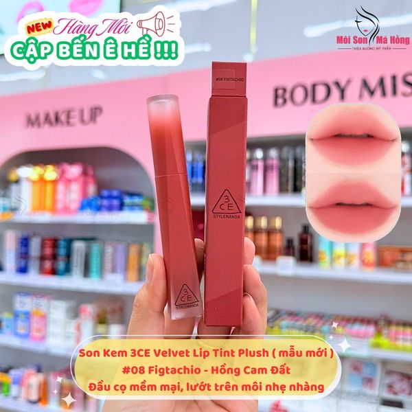 Son Kem Lì 3CE Nhung Lì Velvet Lip Tint Plush 4g