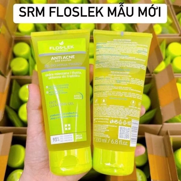 Sữa Rửa Mặt Floslek Pharma Anti Acne Face Cleansing Gel 200mL