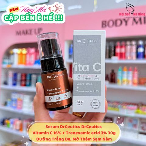 Tinh Chất Dưỡng Trắng DrCeutics Vitamin C 16% + Tranexamic Acid 3% 30g