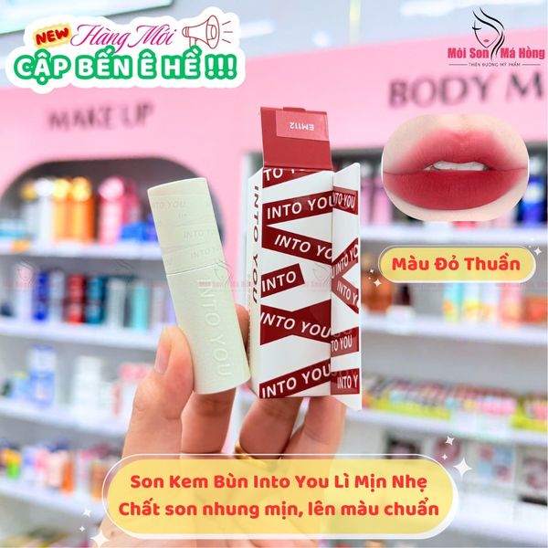 Son Kem Bùn & Má Hồng Mịn Môi Lâu Trôi Into You Shero Super Matte Lip & Cheek Mud 2g