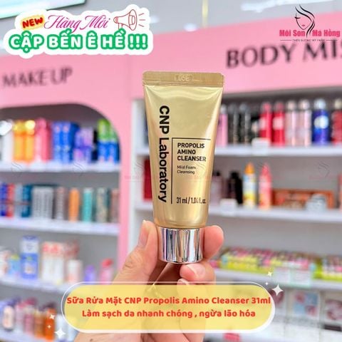 Sữa Rửa Mặt Keo Ong Cấp Ẩm CNP Laboratory Propolis Amino Cleanser 31ml