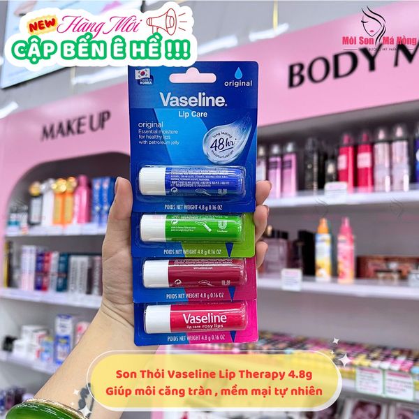 Son dưỡng môi lô hội Vaseline Lip Therapy Aloe Vera Stick 4.8g
