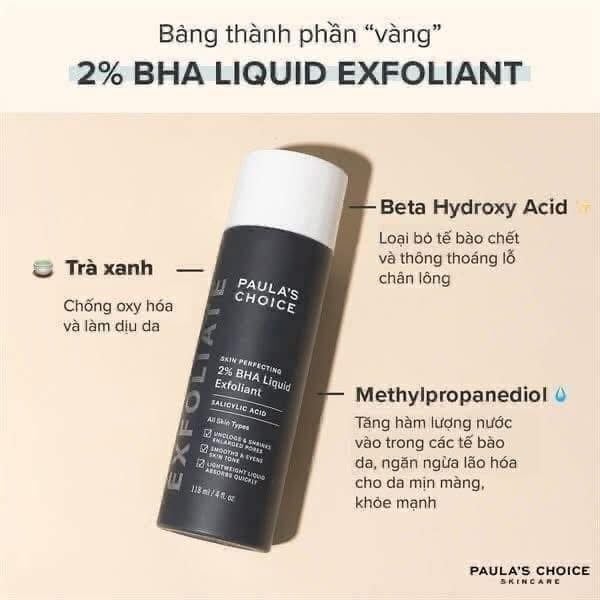 Tẩy Tế Bào Chết Paula'S Choice 2% Bha Liquid Exfoliant 30Ml  - NHẬP KHẨU