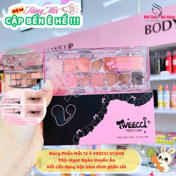 VEECCI Bảng Phấn Mắt 12 Ô