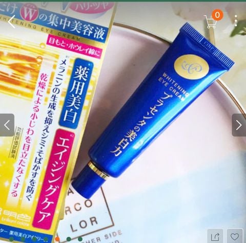 Kem giảm nhăn, thâm quầng mắt MEISHOKU WHITENING EYE CREAM 30G