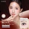 Vivimoon 1 bên Lens cho mắt thở 6 tháng Savage Brown - 0 độ