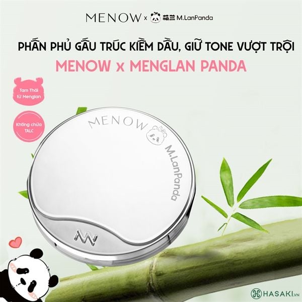Phấn phủ nén Menow x Panda Velvet Mist Complexion 21g