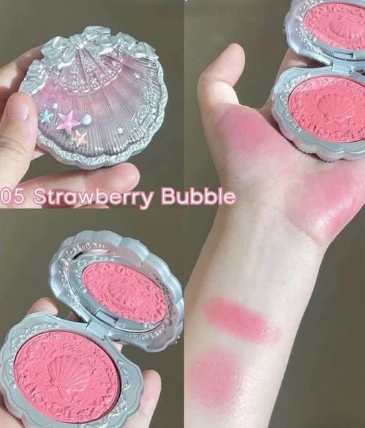 FLOWER KNOWS Shell's Jewel Collection Silk Satin Blush Má Hồng #05