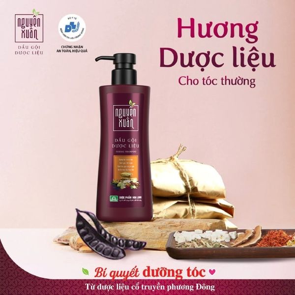 Dầu Gội Dược Liệu Nguyên Xuân Cho Tóc Thường 450ml Herbal Shampoo